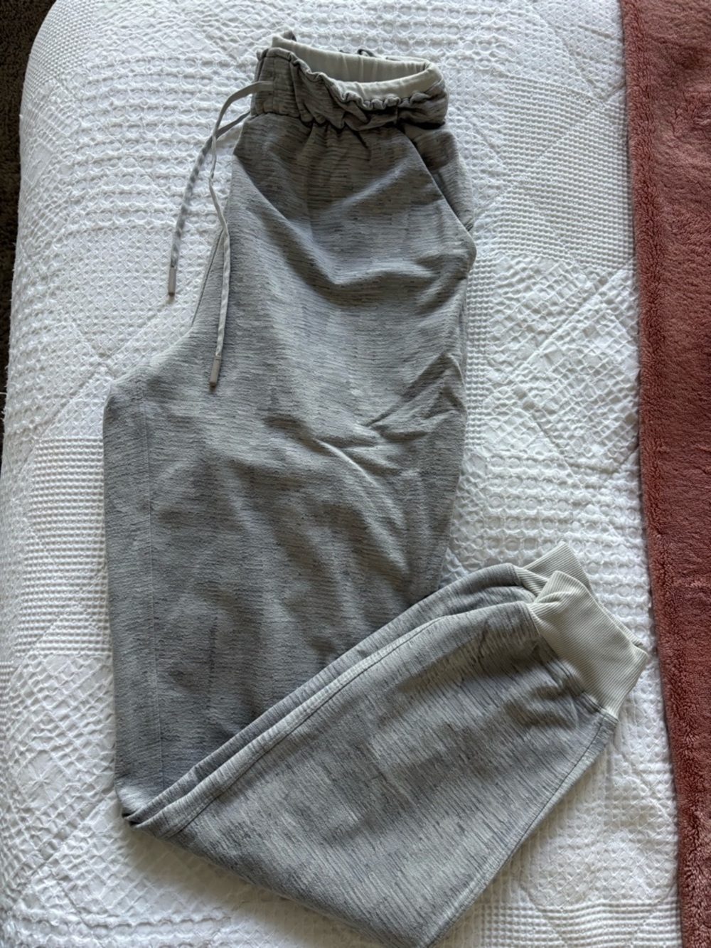 Lululemon Light Gray Drawstring Joggers